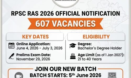 RAS Civil Services Prelims Batch 2026